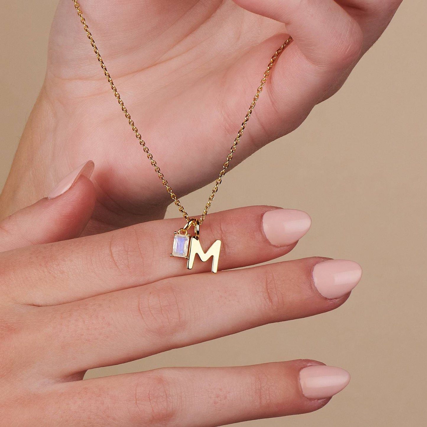 Birthstone Necklace Stainless Steel